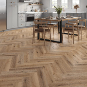 Grey Honey Oak 5mm Click LVT Herringbone